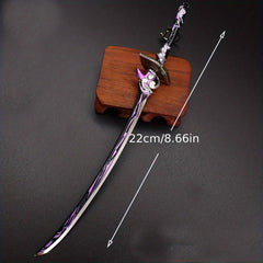 Anime Metal Uncut Weapon Look Craft Treasure Model Set Toy