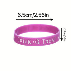 Halloween Silicone Bracelet 8pcs Set Party Supplies