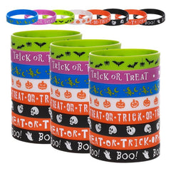 Halloween Silicone Bracelet 8pcs Set Party Supplies
