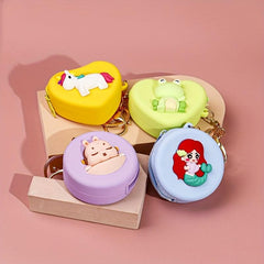 4pcs Silicone Zero Wallets Backpack Pendants Bags