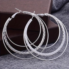 Stunning Large Round Hoop Earrings - Ideal Birthday Gift for Her