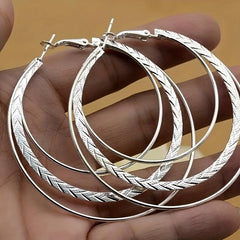 Stunning Large Round Hoop Earrings - Ideal Birthday Gift for Her