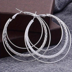 Stunning Large Round Hoop Earrings - Ideal Birthday Gift for Her