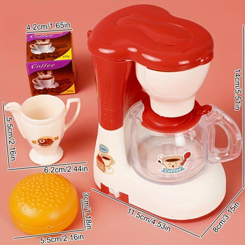 Kids' Home Game Coffee & Bread Machine Set, Battery-Operated