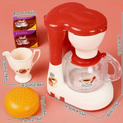 Kids' Home Game Coffee & Bread Machine Set, Battery-Operated