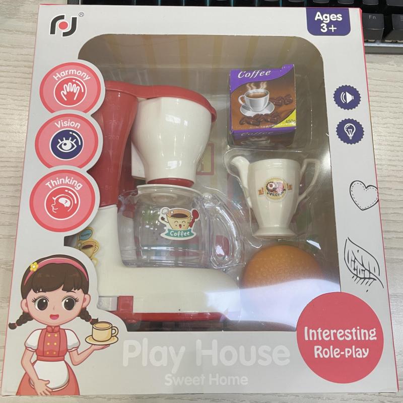 Kids' Home Game Coffee & Bread Machine Set, Battery-Operated