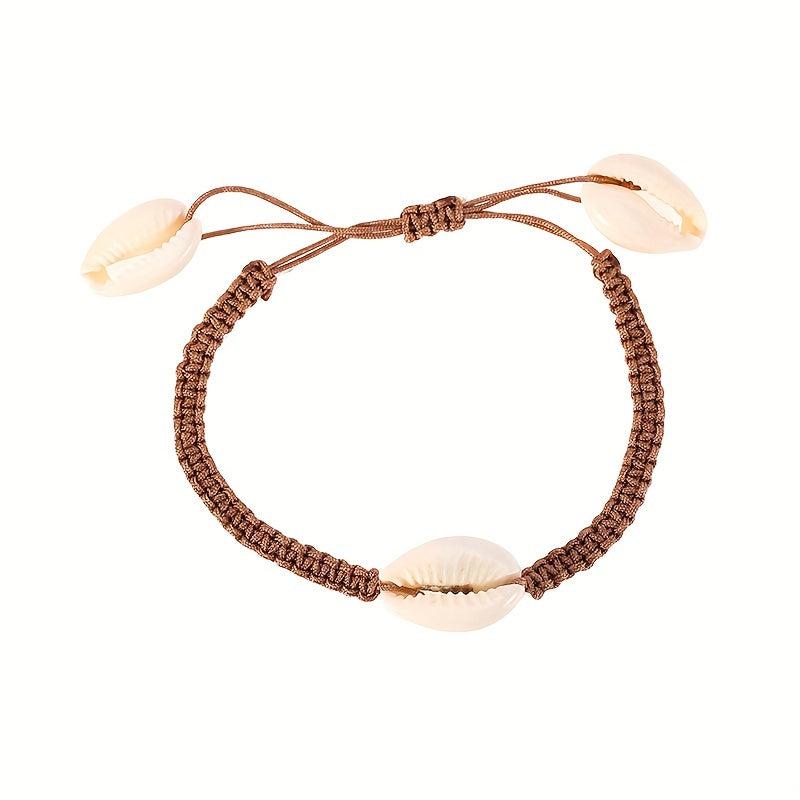 Ocean Beach Shell Braided Rope Bracelet Female Tide Adjustable