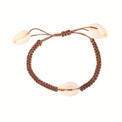 Ocean Beach Shell Braided Rope Bracelet Female Tide Adjustable