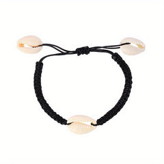 Ocean Beach Shell Braided Rope Bracelet Female Tide Adjustable