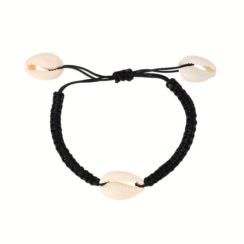Ocean Beach Shell Braided Rope Bracelet Female Tide Adjustable