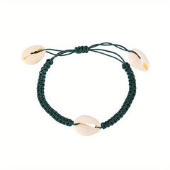 Ocean Beach Shell Braided Rope Bracelet Female Tide Adjustable