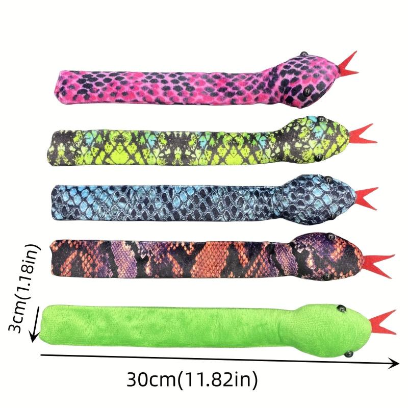 Snake Slap Bracelets Set Reptile Plush Animal Snake Bracelets for Party