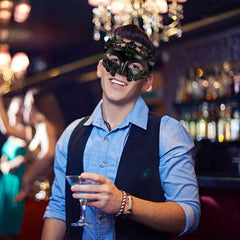 Venetian Mask Men's Costume Masquerade Halloween Eye Mask
