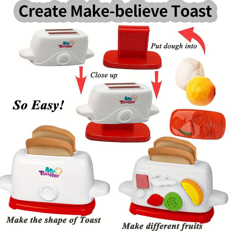 Kids Kitchen Set Play Dough Tools Pretend Cooking Food Play Set 3-8 Years Old