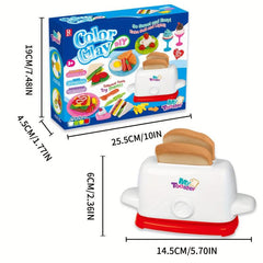 Kids Kitchen Set Play Dough Tools Pretend Cooking Food Play Set 3-8 Years Old