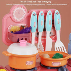Kids DIY Kitchen Toy Set with Simulated Water and Utensils