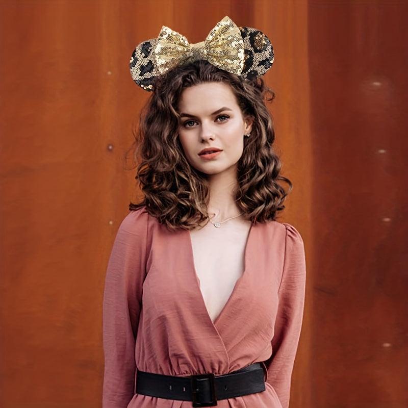 Mouse Ears Headbands Bows Party Princess Decoration For Girls
