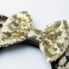 Mouse Ears Headbands Bows Party Princess Decoration For Girls