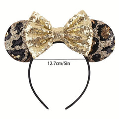 Mouse Ears Headbands Bows Party Princess Decoration For Girls