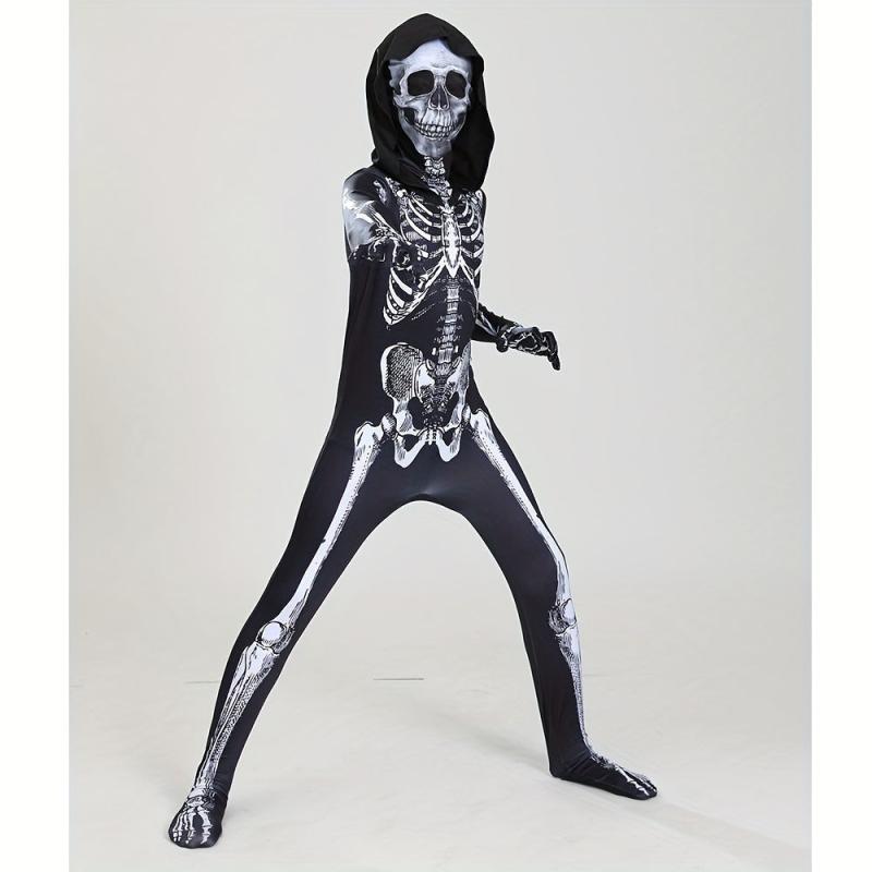 Skull Scary Tights Cosplay Halloween Costumes for Kids