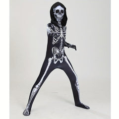 Skull Scary Tights Cosplay Halloween Costumes for Kids