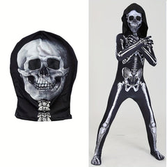 Skull Scary Tights Cosplay Halloween Costumes for Kids