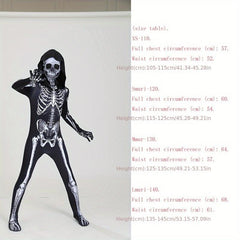 Skull Scary Tights Cosplay Halloween Costumes for Kids