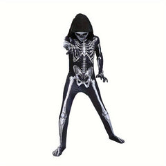 Skull Scary Tights Cosplay Halloween Costumes for Kids