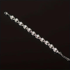 Bridal Banquet Jewelry Pearl Diamond Bracelet