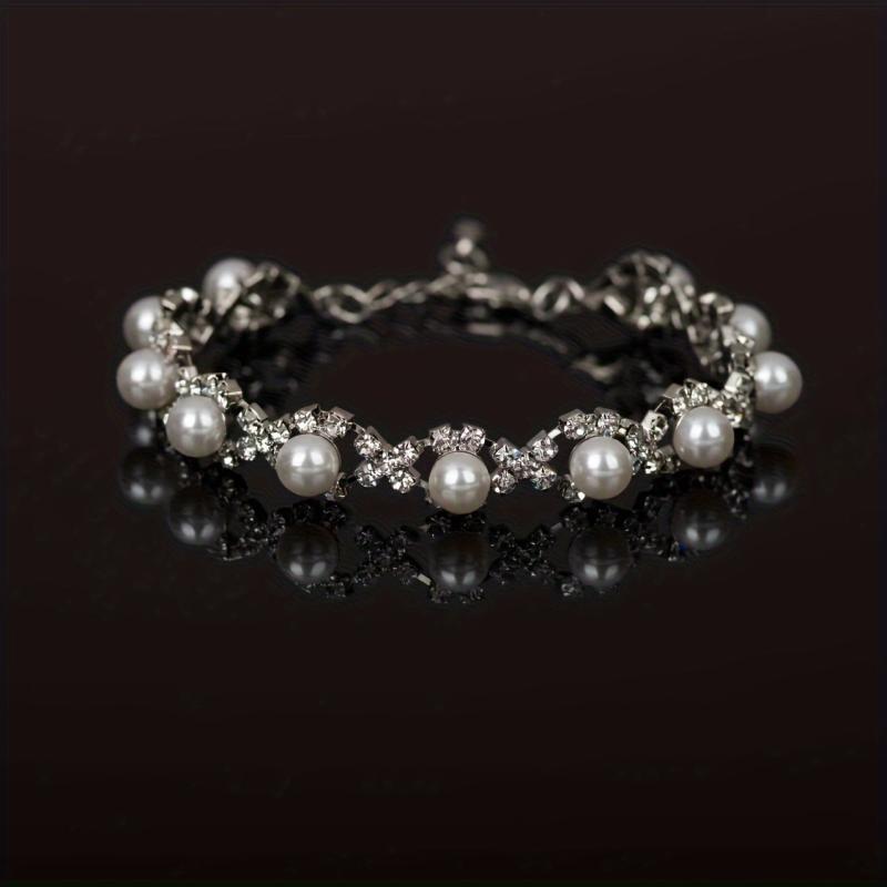 Bridal Banquet Jewelry Pearl Diamond Bracelet