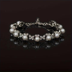 Bridal Banquet Jewelry Pearl Diamond Bracelet