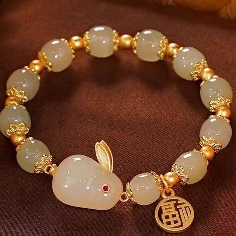 Jade Rabbit Agate Bracelet - Perfect Gift for Your Girlfriend's Mom