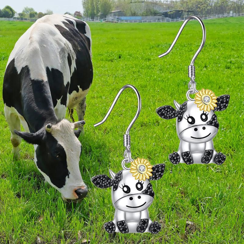 Cow Earrings Women Girls Birthday Christmas
