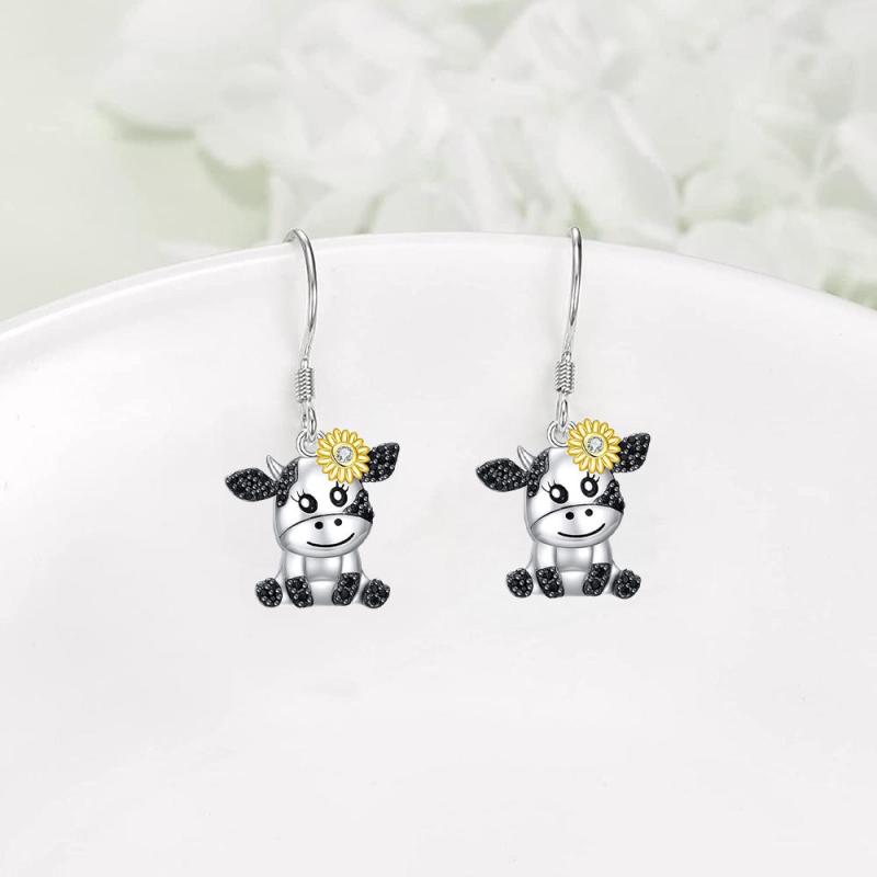 Cow Earrings Women Girls Birthday Christmas