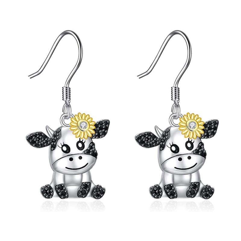 Cow Earrings Women Girls Birthday Christmas