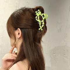 Frog Shark Hair Clips Fun Design for Seniors