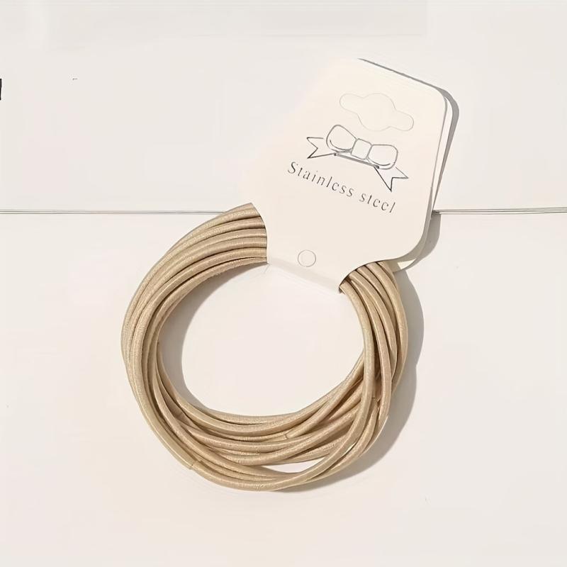 Minimalist Thin Hair Rope High Elasticity Leather Hair Bang