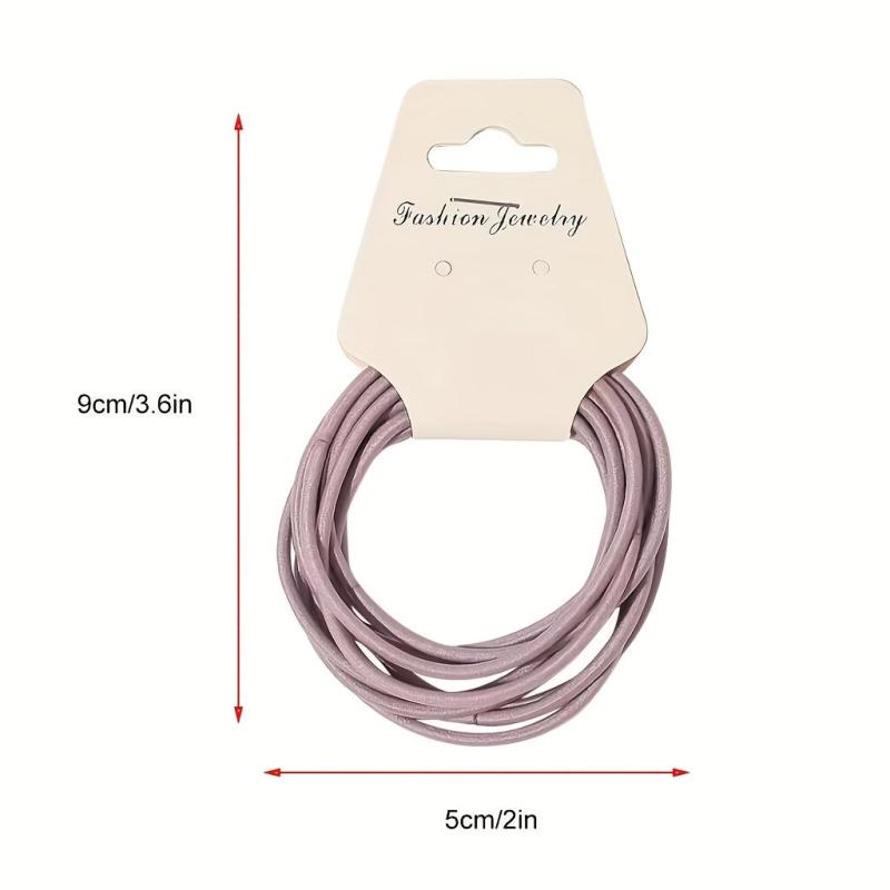 Minimalist Thin Hair Rope High Elasticity Leather Hair Bang