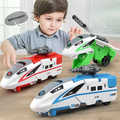 Deformable Train Toys Collision Cars Inertia Locomotives Boys' Toys