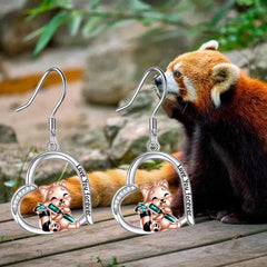 Panda Love Heart Earrings Women Girls Birthday Christmas