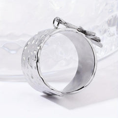 Steel Star Pendant Vintage Classic Ring for Party Jewelry