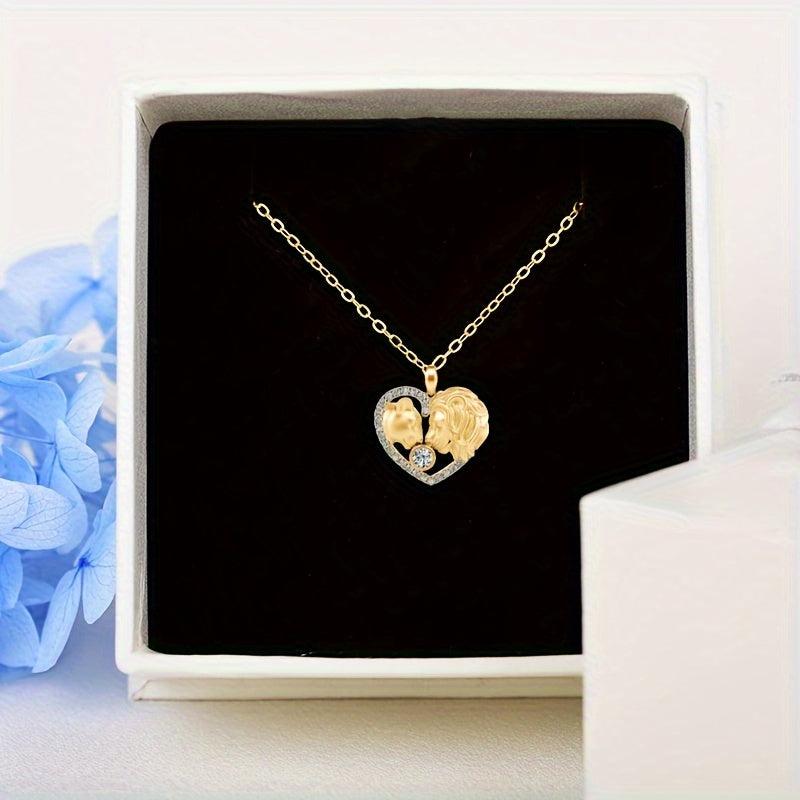 Lion Heart Gemstone Pendant Necklace - Fashionable Girl Jewelry