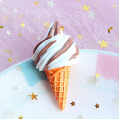 Ice Cream Cone Fridge Sticker DIY Resin Accessories