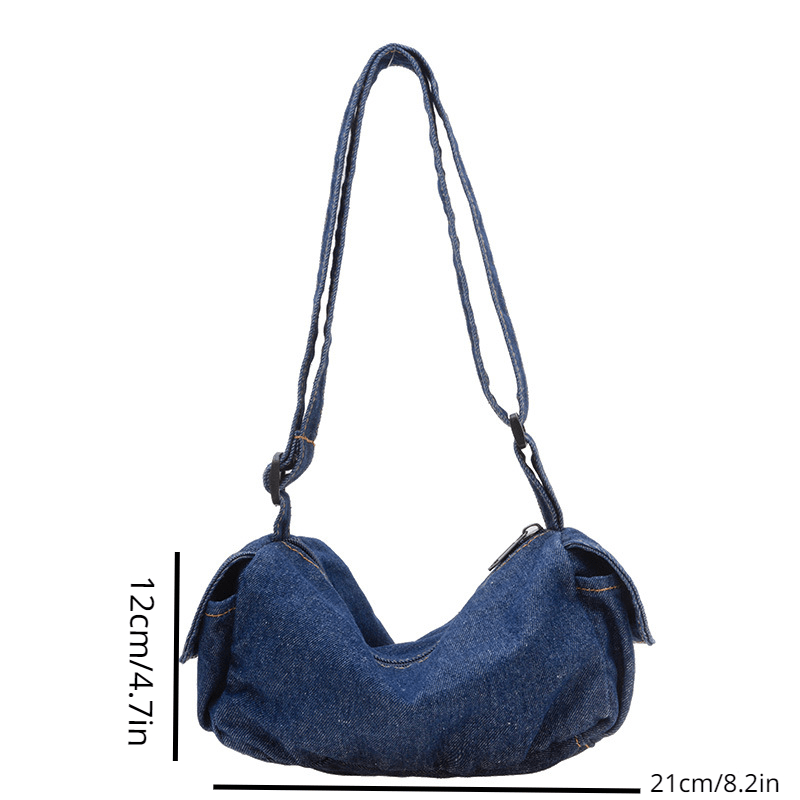 Kids Denim Crossbody Bag Boys Girls Canvas Shoulder Bag