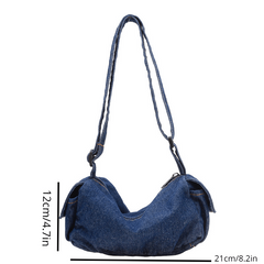 Kids Denim Crossbody Bag Boys Girls Canvas Shoulder Bag