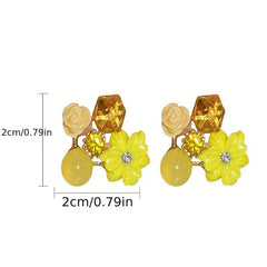 Flower Earrings for Women Girls