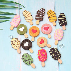3D Ice Cream Resin Fridge Sticker Summer Phone Shell Accessory