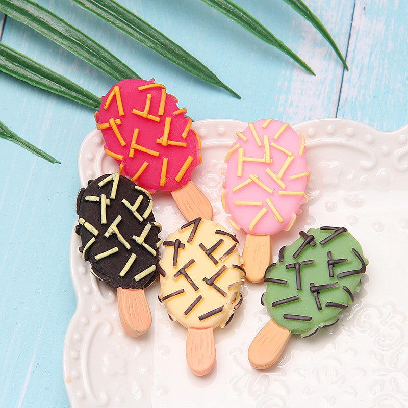 3D Ice Cream Resin Fridge Sticker Summer Phone Shell Accessory