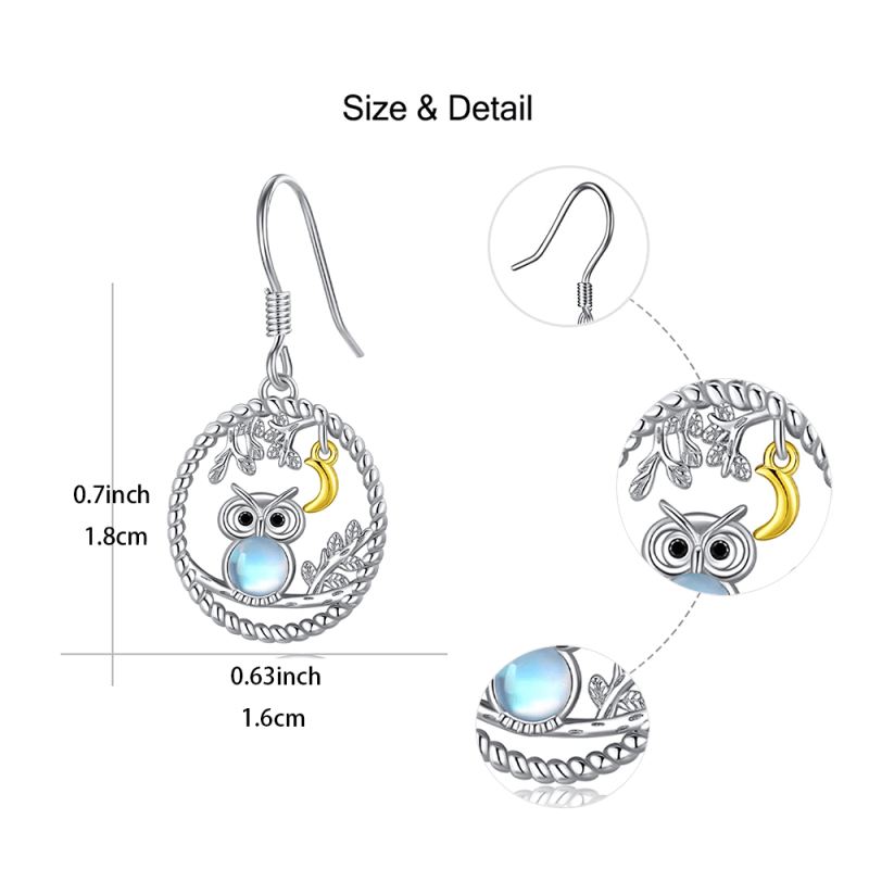 Owl Earrings for Women and Girls - Birthday & Christmas Gift