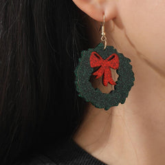 Christmas Bow Women's Dangle Earrings